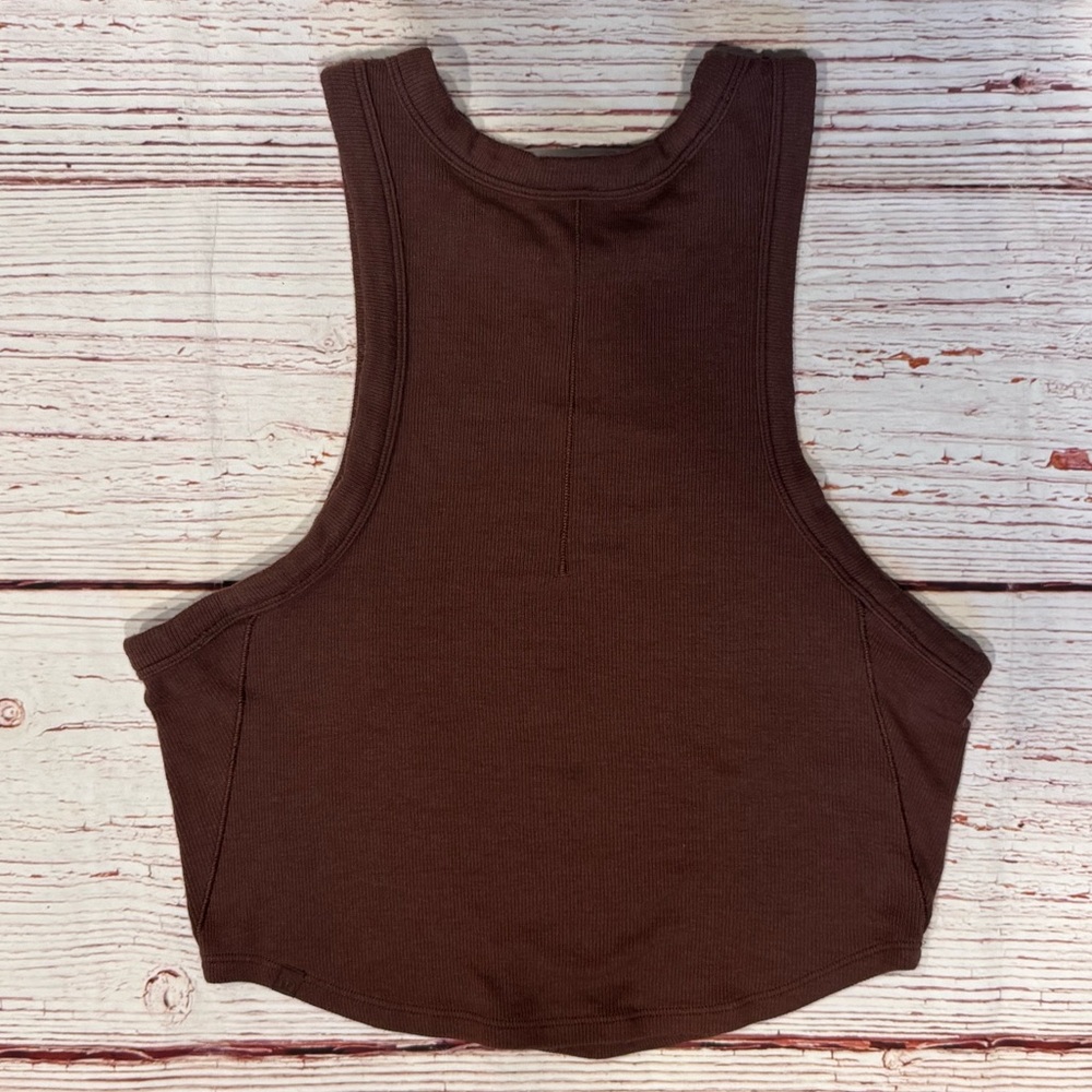 Lululemon Hold Tight Cropped Tank Top in Java Sz 6 - Picture 11 of 11